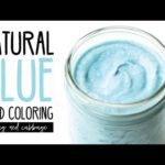 What is a natural blue food coloring?