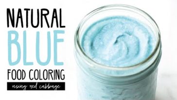 What is a natural blue food coloring?