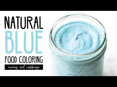 What is a natural blue food coloring?