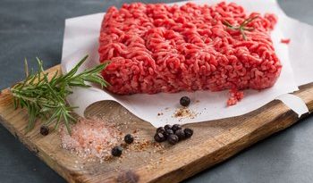 What is a serving of ground beef?