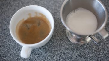 What is an espresso with milk called?