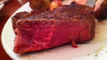 What is blue rare steak?
