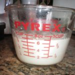 What is half of 1/4 cup in cooking?