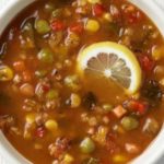 What is in the 10 vegetable soup at Panera?