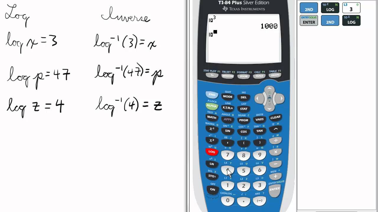 To do this using most simple scientific calculators, enter the number, pres...
