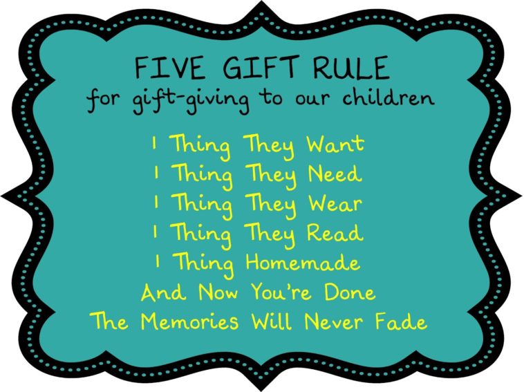 What is the 3 gift rule?