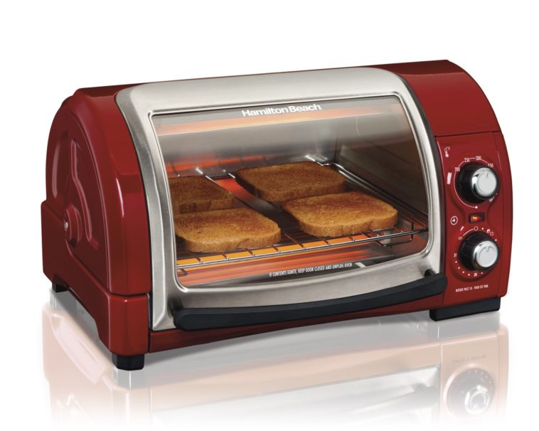 What is the advantage of a convection toaster oven?