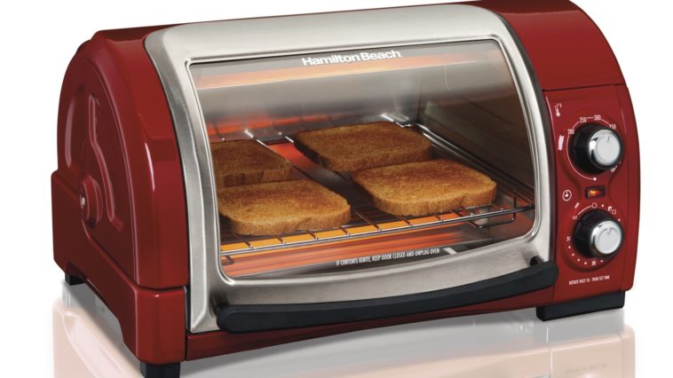 What is the advantage of a convection toaster oven?