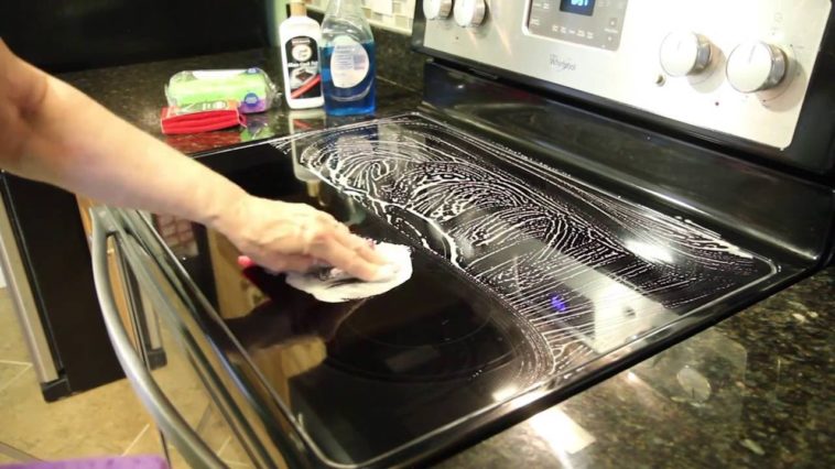 What is the best cleaner for a black stove top?