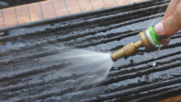 What is the best way to clean cast iron grill grates?