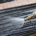 What is the best way to clean porcelain grill grates?