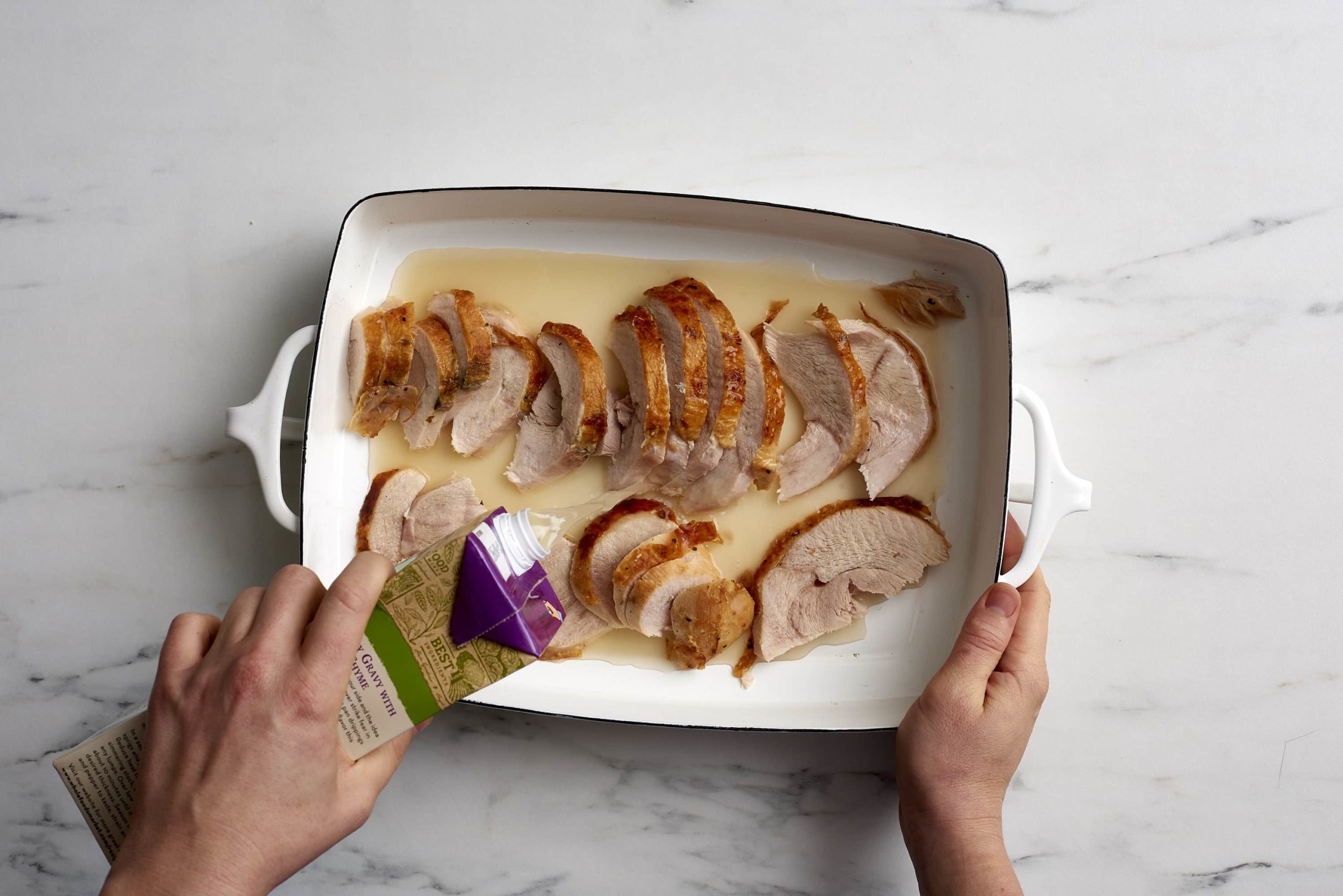 What is the best way to reheat turkey breast?