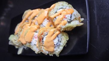 What is the black sauce on sushi?