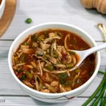 What is the black thing in hot and sour soup?
