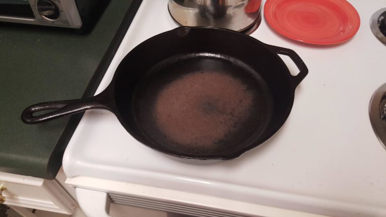 What is the brown stuff on my cast iron skillet?