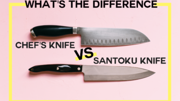 What is the difference between a chef's knife and a Santoku knife?