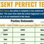 What is the example of perfect tense?