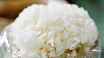 What is the least sticky rice?