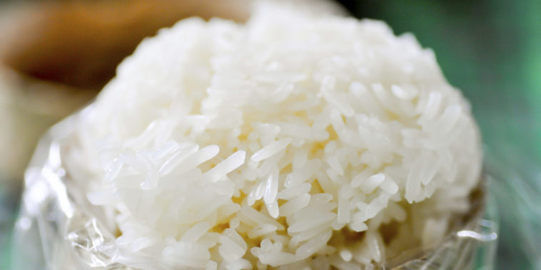 What is the least sticky rice?