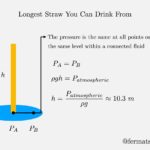 What is the longest vertical straw you can drink from?