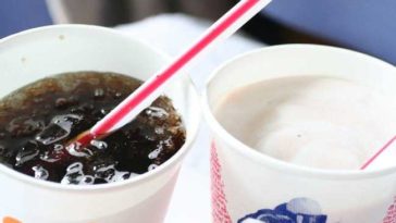 What is the ratio of Coke syrup to water?