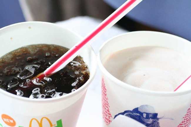 What is the ratio of Coke syrup to water?