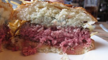 What is the secret to juicy hamburgers?