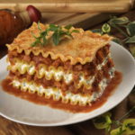 What is the top layer of lasagna?