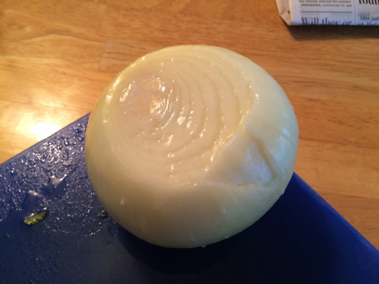What is the white milky liquid from an onion?