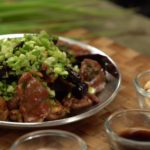 What is the white powder on chicken?