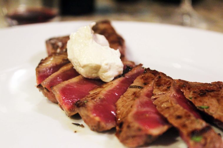 What is thinly sliced steak called?