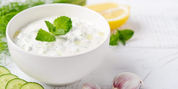 What is tzatziki sauce made of?