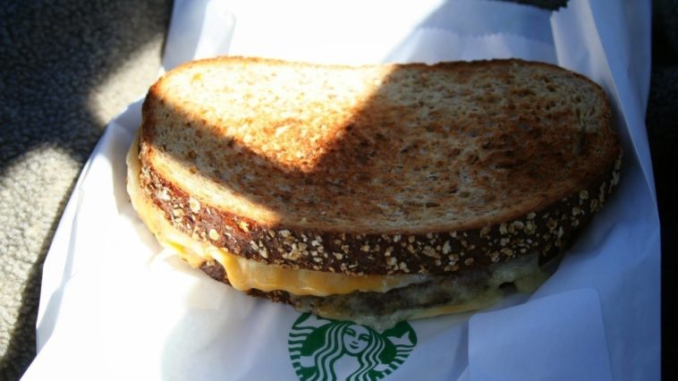What kind of cheese is in the Starbucks grilled cheese?