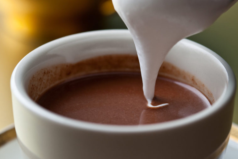 What liquor is good with hot chocolate?