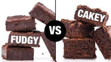 What makes brownies fudgy vs cakey?