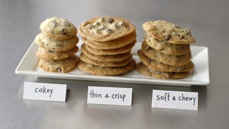 What makes cookies chewy vs cakey?