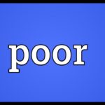 What means poor old?