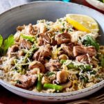 What meat goes with mushroom risotto?