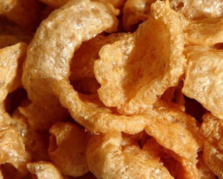 what oil are macs pork skins fried in