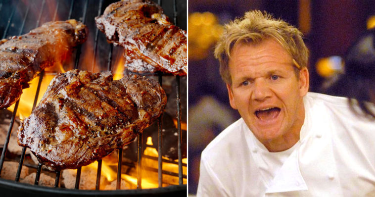What oil does Gordon Ramsay use for steak?