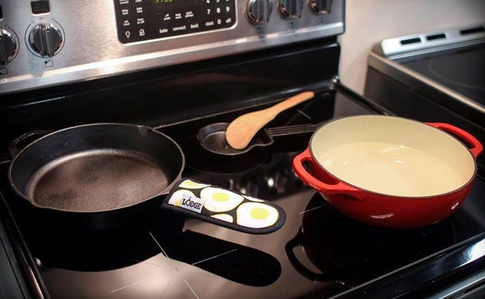 What should you not use on a glass top stove?