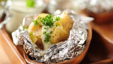 What side of foil do you bake on?