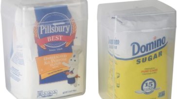 What size container do I need for a 5 lb bag of flour?