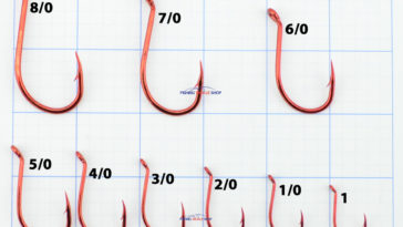 What size hook is bigger 4 or 6?