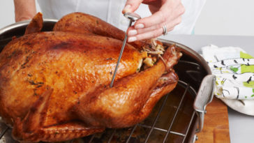 What temperature do you cook turkey at?