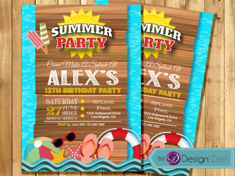 What time should a summer party start?