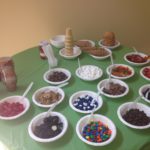 What toppings go on ice cream sundaes?