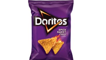What's the purple bag of Doritos?