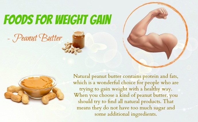 When should I eat peanut butter to gain weight?