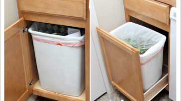 Where should kitchen trash be pulled out?
